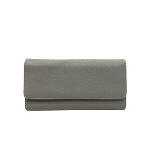 Grey Pebbled Leather Wallet